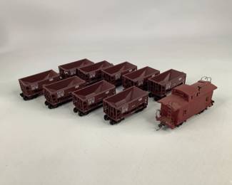 HO Scale Coal Cars and Caboose
