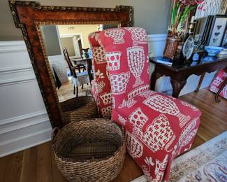 Adorable Custom Upholsteted Parson Chair (pair available)