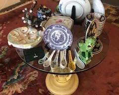 Chinese procelain/Victorian oyster plates