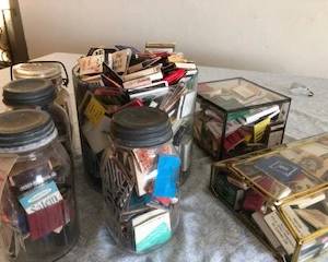 Mason jars and matchbooks