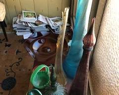 art glass, collectible magazines