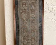 Framed Chinese fabric