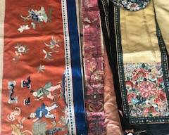 Antique Chinese Fabrics over Skirt