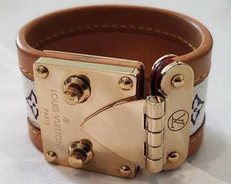 Louis Vuitton leather bracelet 