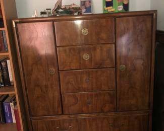 $400 Drexel Chest in campaign style with Brass hardware 