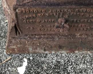 Iron single burner stove