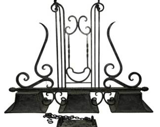 French Metal Hanging Light