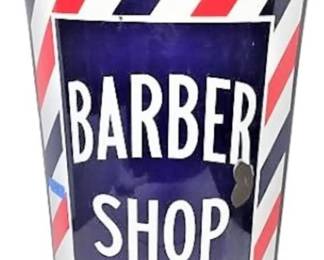 Porcelain Barber Shop Sign