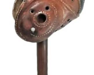 Vintage Davega Leather Football Helmet