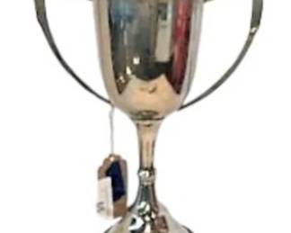 Silver Finish Loving Cup & Lid Trophy