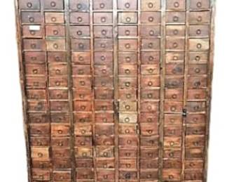 Large Vintage Apothecary Cabinet