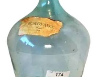 French Glass Demijohn