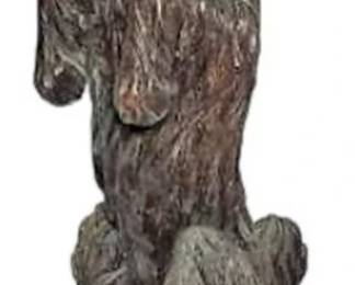 Carved Black Forest Poodle