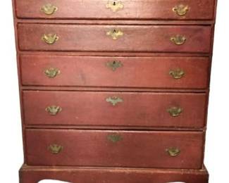 Painted Chest of Graduated Drawers