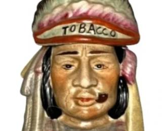 Early Indian Head Tobacco Humidor