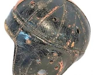 Vintage Leather Football Helmet