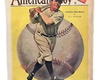 American Boy Magazine with Babe Ruth