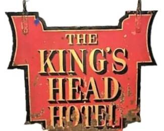 The Kings Head Hotel Steel Sign