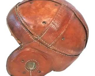 Vintage Leather Football Helmet
