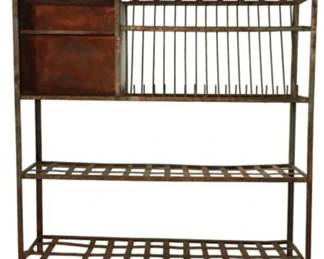 French Metal Kitchen Organizer Rack