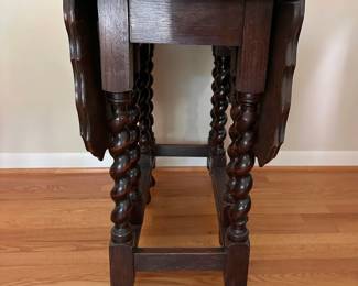 Barley Twist Drop Leaf Table