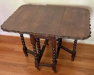 Barley Twist Drop Leaf Table