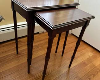Vintage Faux Bamboo Nesting Tables