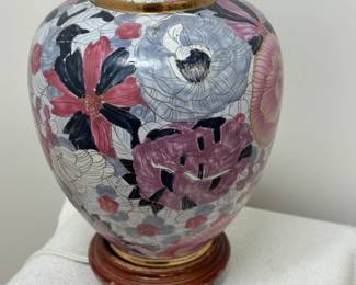 Cloisonne Lamps, a Pair