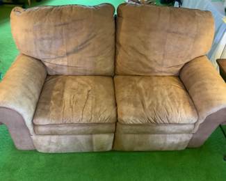 Leather-like Loveseat
