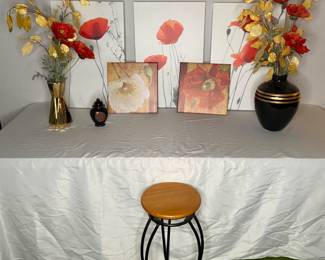 Poppy Art & Faux Flowers