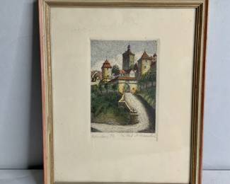 Geissendorfer Rothenburg Castle Print