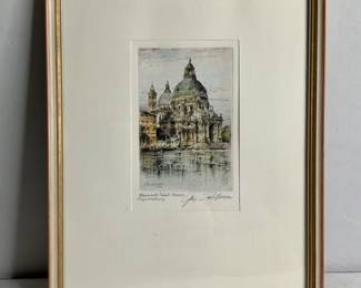 Paul Geissler "Santa Maria della Salute" Print
