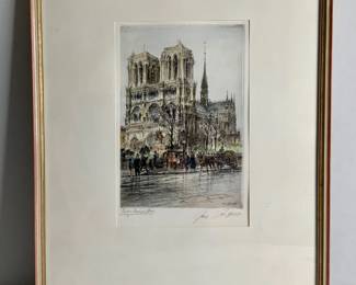 Paul Geissler "Notre Dame Cathedral" Print

