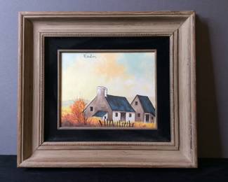 Jean Claude Wedier Dutch Farm Oil Painting
