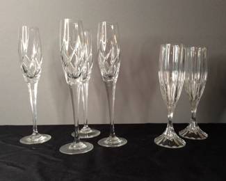 Mikasa Crystal Champagne Flutes
