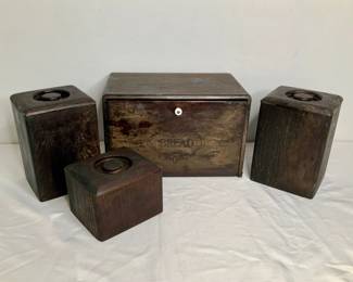 Rustic Wood Kitchen Canisters