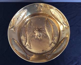 Decorative Brass Fish Bowl
