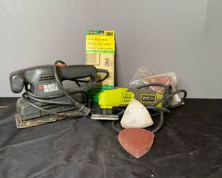 Ryobi Sander and Black and Decker Sander
