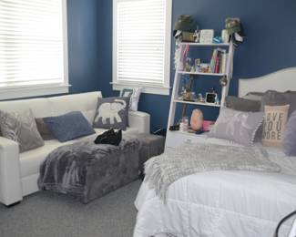 White Leather Sofa $250