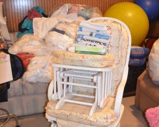 Baby Rocker and Foot Stool