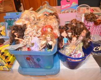 Barbies and Brates dolls