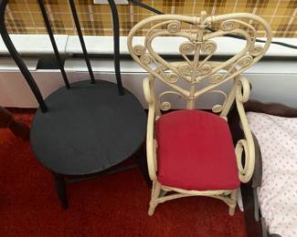 Love and Matte Black Chair