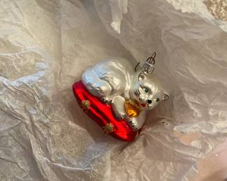 Painted Cat Ornament