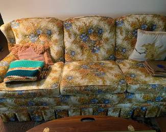 3 Seat Flower Pattern Sofa