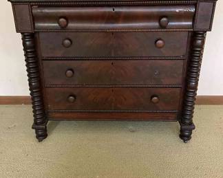 Antique Dresser With Column Legs
