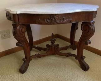 Antique Marble Top Table