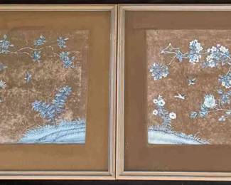 Artfully Framed Blue And White