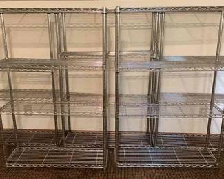 Five Metal Shelves