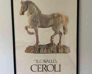 Framed Poster Il Cavallo Italy