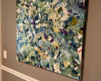 JULES ART GALLERY OIL ON CANVAS